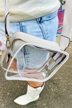 Load image into Gallery viewer, White Clear Crossbody Bag