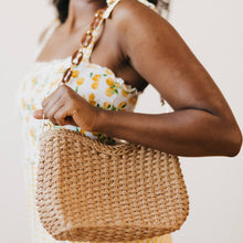 Load image into Gallery viewer, Staycation Straw Shoulder & Crossbody Bag (2 colors)