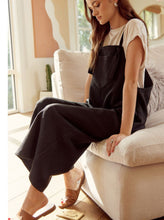 Load image into Gallery viewer, Stella Textured Cropped Wide Leg Overalls