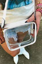 Load image into Gallery viewer, White Clear Crossbody Bag