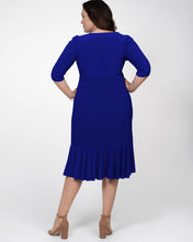 Load image into Gallery viewer, Restocked! Whimsy Wrap Dress in Cobalt Blue