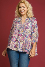 Load image into Gallery viewer, New Color! Sara Floral Paisley Boho Top