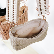 Load image into Gallery viewer, Staycation Straw Shoulder & Crossbody Bag (2 colors)