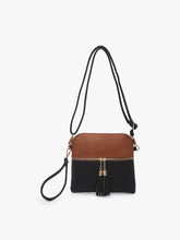 Load image into Gallery viewer, Tara Double Zip Crossbody/Wristlet