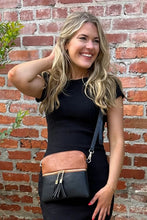 Load image into Gallery viewer, Tara Double Zip Crossbody/Wristlet