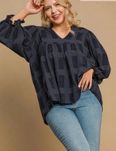 Load image into Gallery viewer, Emerson Jacquard High Neck Top in Black