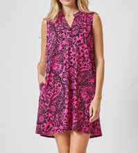 Load image into Gallery viewer, Mila Wrinkle Free Tank Dress in Magenta