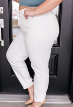 Load image into Gallery viewer, Jane Cuffed White Jogger