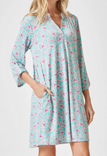 Load image into Gallery viewer, Restocked! Lorraine Mint & Magenta Wrinkle Free Dress