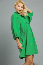Load image into Gallery viewer, Restocked! Taylor Textured Puff Sleeve Babydoll Dress