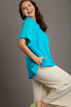 Load image into Gallery viewer, Tamara Mixed French Terry and Cotton Gauze Top - FINAL SALE