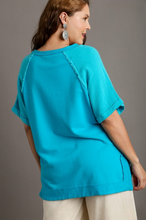 Load image into Gallery viewer, Tamara Mixed French Terry and Cotton Gauze Top - FINAL SALE