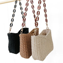 Load image into Gallery viewer, Staycation Straw Shoulder & Crossbody Bag (2 colors)