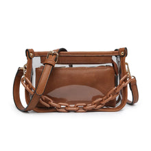 Load image into Gallery viewer, Jessica Clear Crossbody in Dark Brown