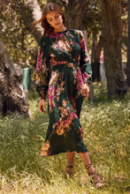 Load image into Gallery viewer, Eva Fall Floral Midi Dress