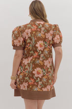 Load image into Gallery viewer, Stacia Brown Floral Print Dress