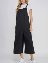 Load image into Gallery viewer, Stella Textured Cropped Wide Leg Overalls