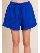 Load image into Gallery viewer, Cybil Textured Shorts (Royal or Black) - FINAL SALE
