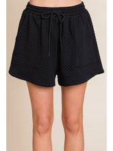 Load image into Gallery viewer, Cybil Textured Shorts (Royal or Black) - FINAL SALE