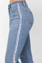 Load image into Gallery viewer, Side Fray Slim Fit Jeans