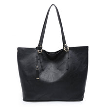 Load image into Gallery viewer, Iris 2-in-1 Tote Bag in Black