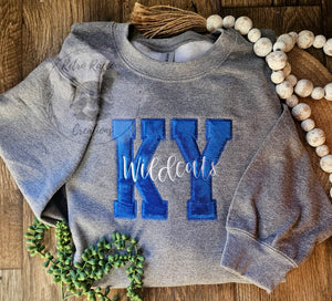 UK Embroidered Applique Sweatshirt