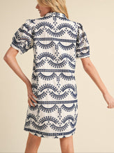 Load image into Gallery viewer, Sadie Split Neck Embroidered Eyelet Dress
