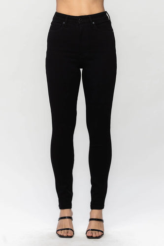 Tummy Control Black Skinny Jeans