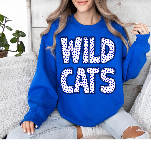 Wildcats Polka Dot Sweatshirt