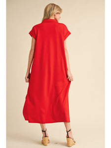 Jessie Collared Midi Dress