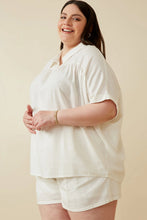 Load image into Gallery viewer, Willow Short Sleeve Collared Dolman Top