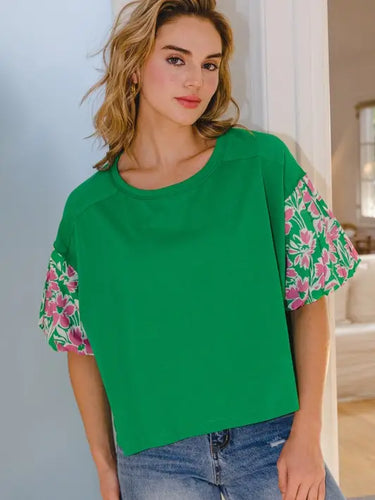 Anita Floral Print Sleeve Top