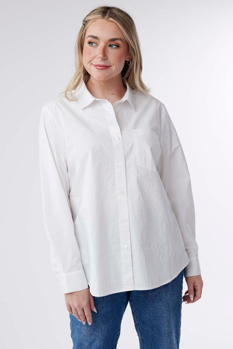 Taylor Classic White Button Down