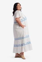 Load image into Gallery viewer, Meg Tiered Embroidered Maxi Dress