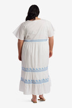Load image into Gallery viewer, Meg Tiered Embroidered Maxi Dress