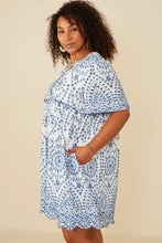 Load image into Gallery viewer, Restocked! Bethany Eyelet Button Down Scallop Hem Dress