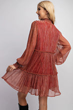 Load image into Gallery viewer, Saylor Chiffon Pleated Dress