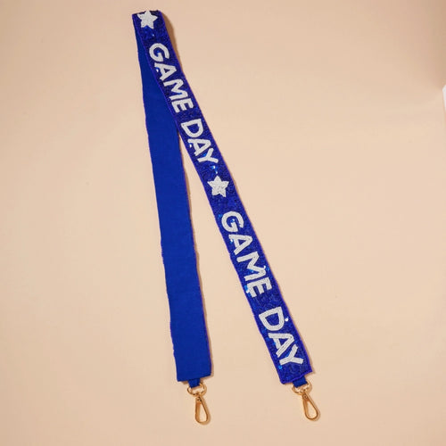 Seed Bead Sequin Game Day Bag Strap
