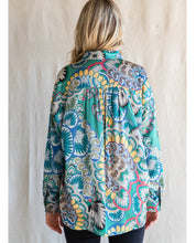 Load image into Gallery viewer, Calista Floral Geometric Print Top