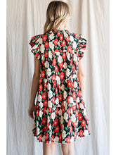 Load image into Gallery viewer, Restocked! Poppy Floral Flutter Sleeve Dress