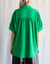 Load image into Gallery viewer, Restocked! Sara Dolman Sleeve Oversized Top in Kelly Green