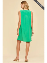 Load image into Gallery viewer, Restocked! Mila Wrinkle Free Paisley Tank Dress in Emerald