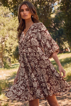 Load image into Gallery viewer, Kelly Boho Print Babydoll Dress