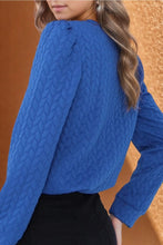 Load image into Gallery viewer, Remi Royal Blue Textured Pullover