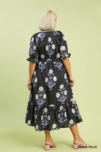 Load image into Gallery viewer, Bailey Midnight Floral Midi Dress