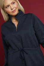 Load image into Gallery viewer, Sophie Cable Knit Dress in Navy