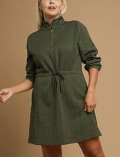 Load image into Gallery viewer, Sophie Cable Knit Dress in Olive