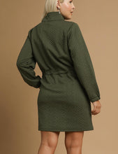 Load image into Gallery viewer, Sophie Cable Knit Dress in Olive