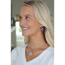 Load image into Gallery viewer, Kentucky Wildcats Enamel Logo Hoop Earrings