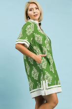 Load image into Gallery viewer, Frankie Abstract Print Dress with Contrast Trim